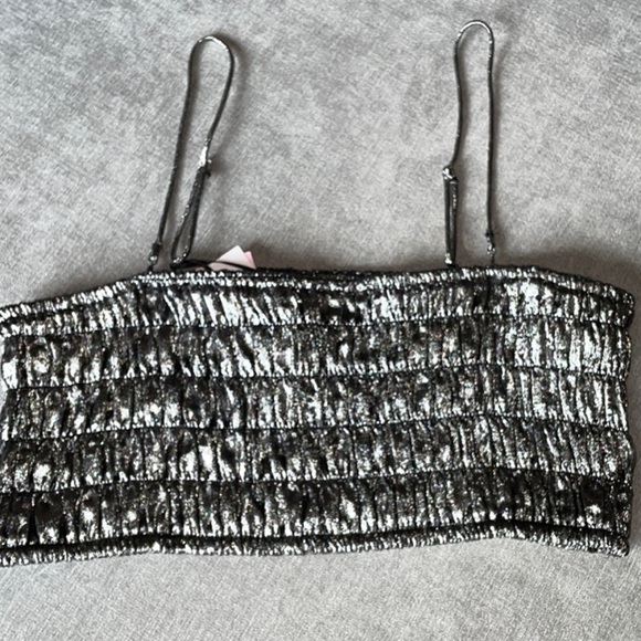 Future Collective Strappy Metallic Tiny Top - Picture 7 of 8